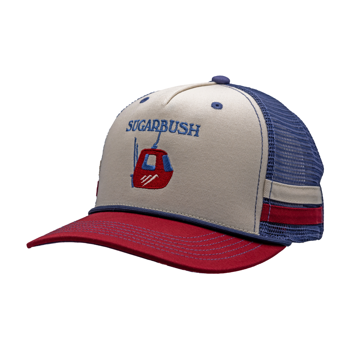 Sugarbush 2 bar Stone Cardinal Trucker Hat