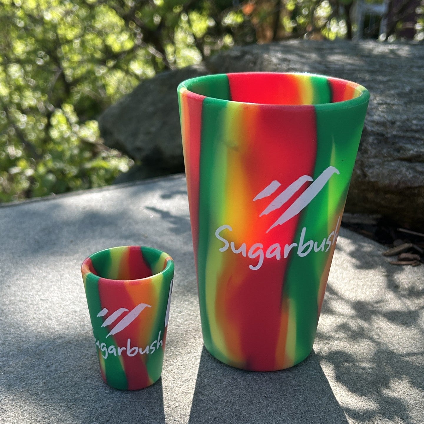 Sugarbush Silicone 16 oz. Pint Glass Hibiscus