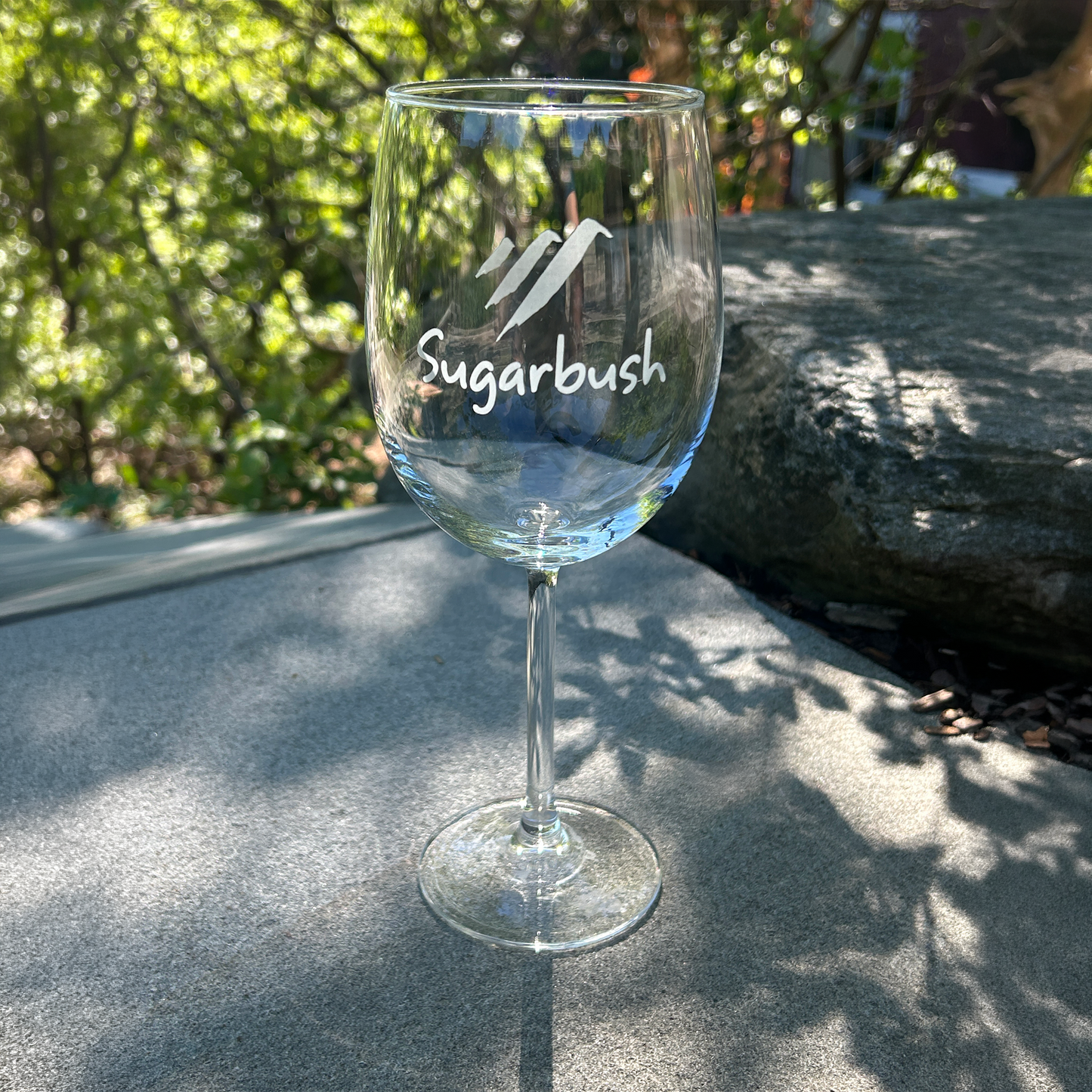 Sugarbush Logo Wineglass 19 oz.