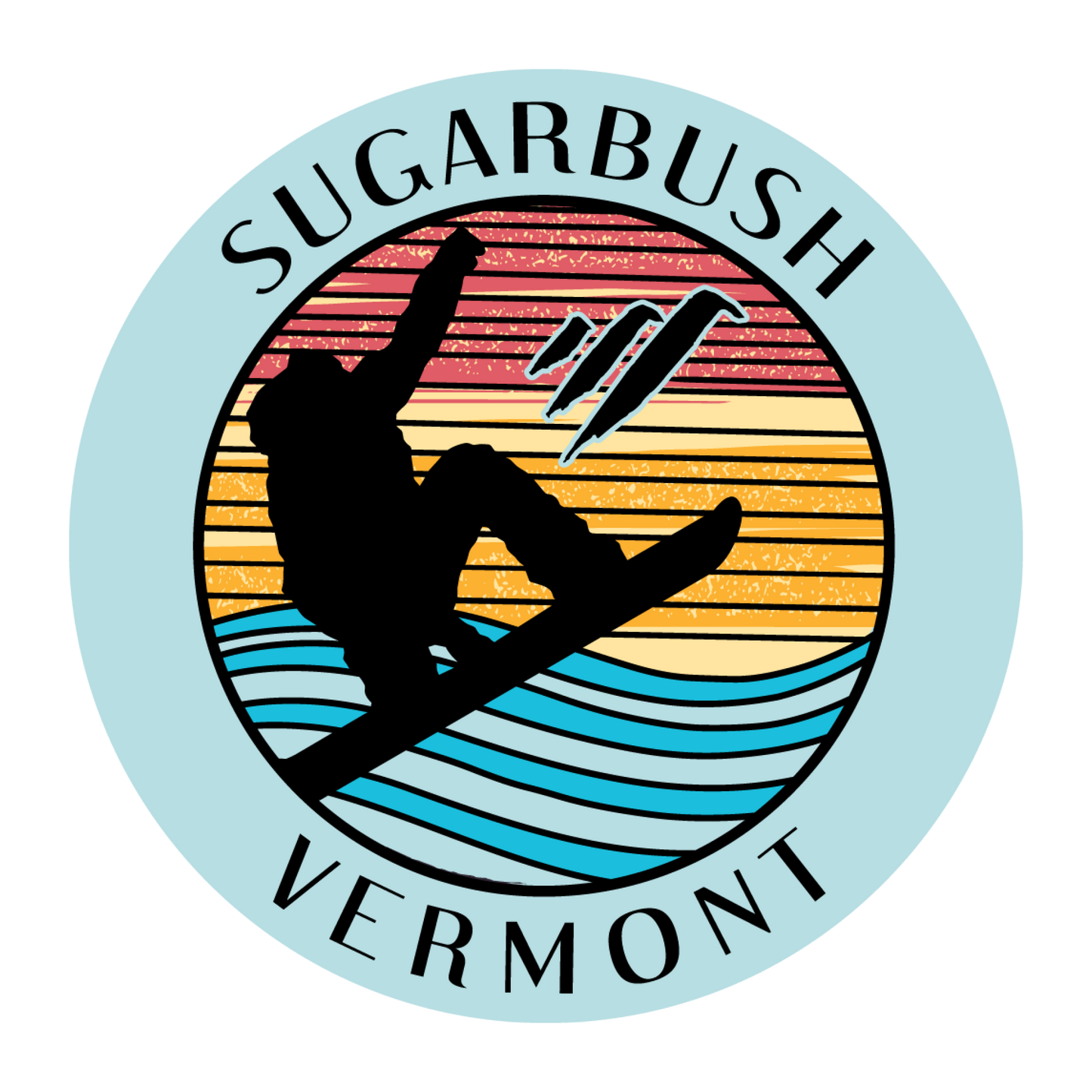 Sugarbush Vermont Act Right Sticker