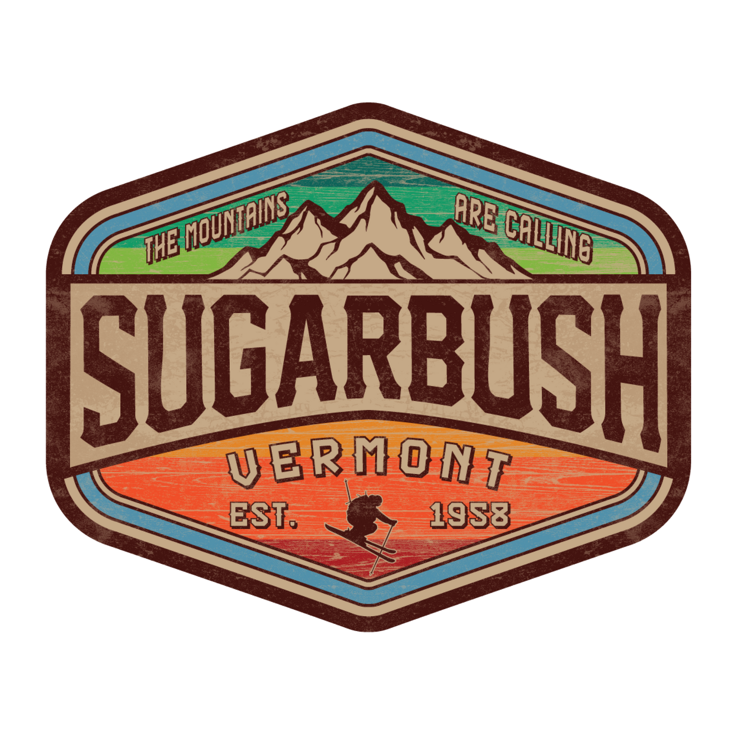 Sugarbush Sticker The Mountains are Calling