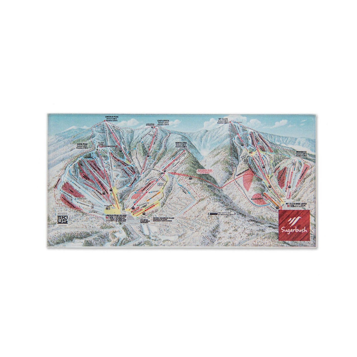 Sugarbush Trail Map Magnet