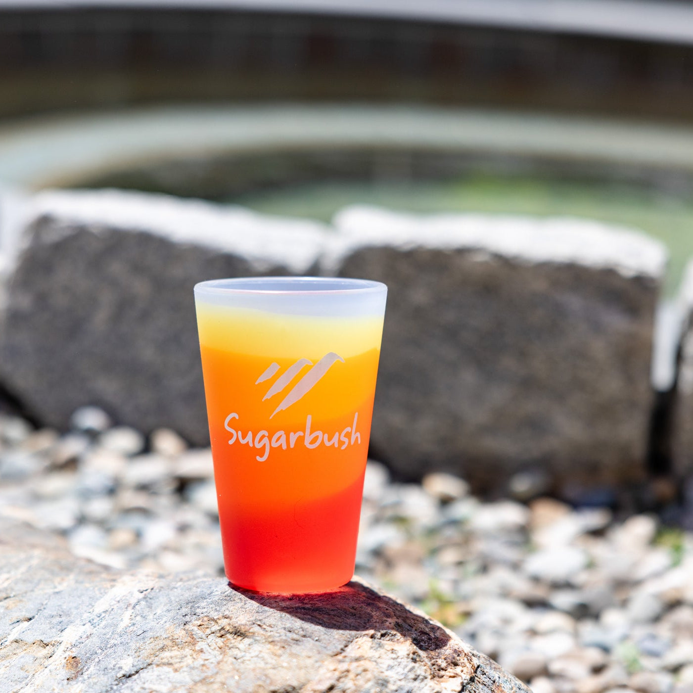 Sugarbush Silicone 16 oz. Pint Glass Marigold