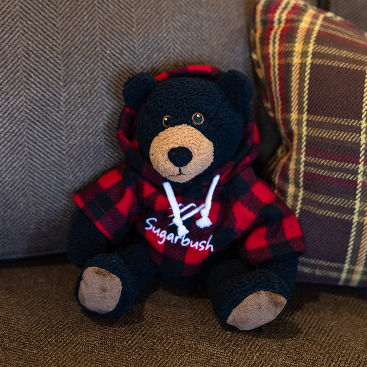 Logo Hoody Stuffed Curly Bear