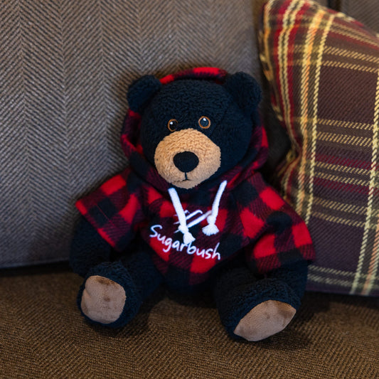 Logo Hoody Stuffed Curly Bear