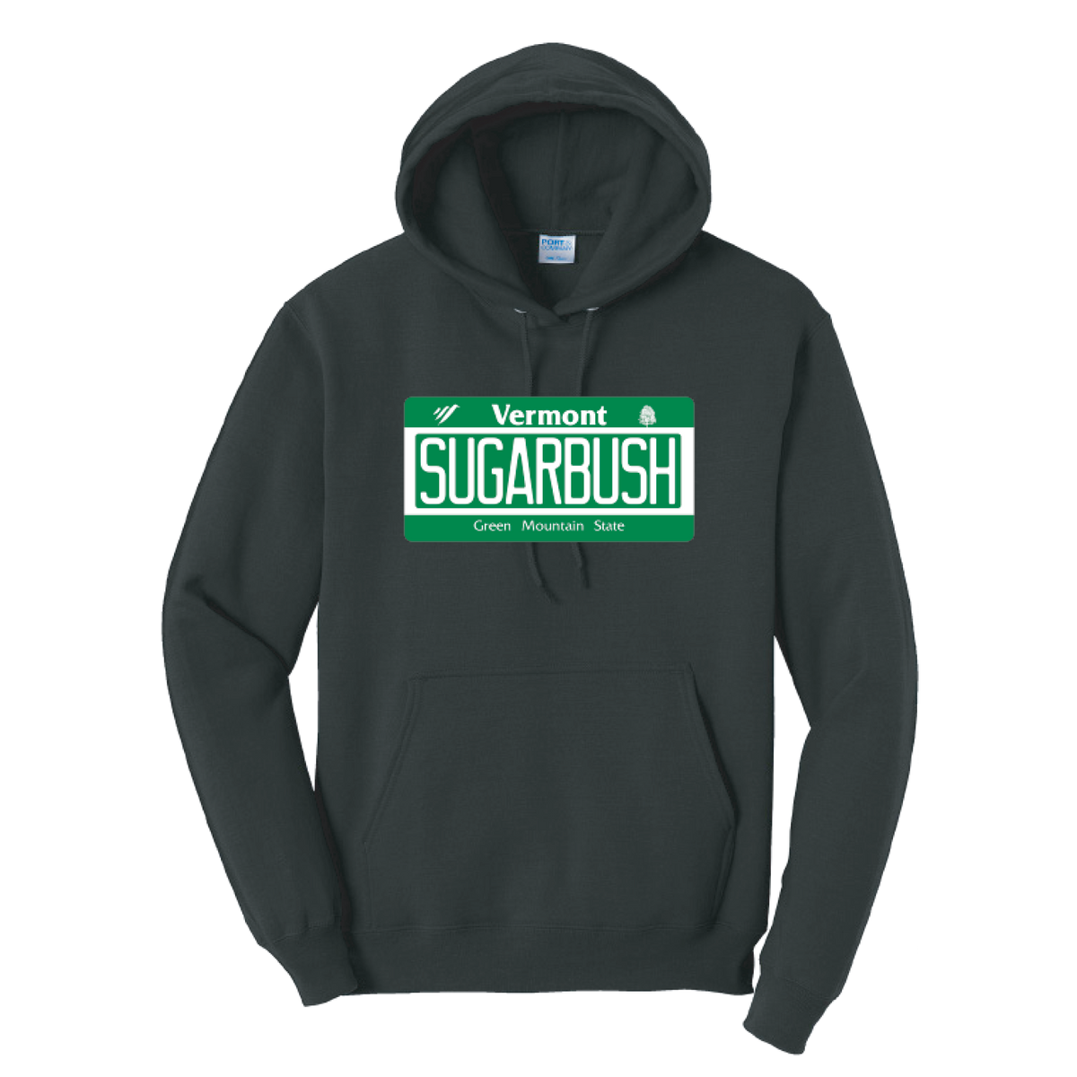 Sugarbush Vermont License Plate Black Hoodie