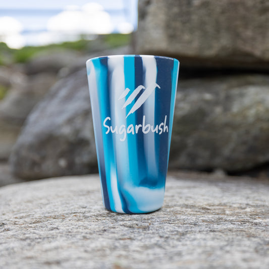 Sugarbush Silicone 16 oz. Pint Glass Ocean Waves