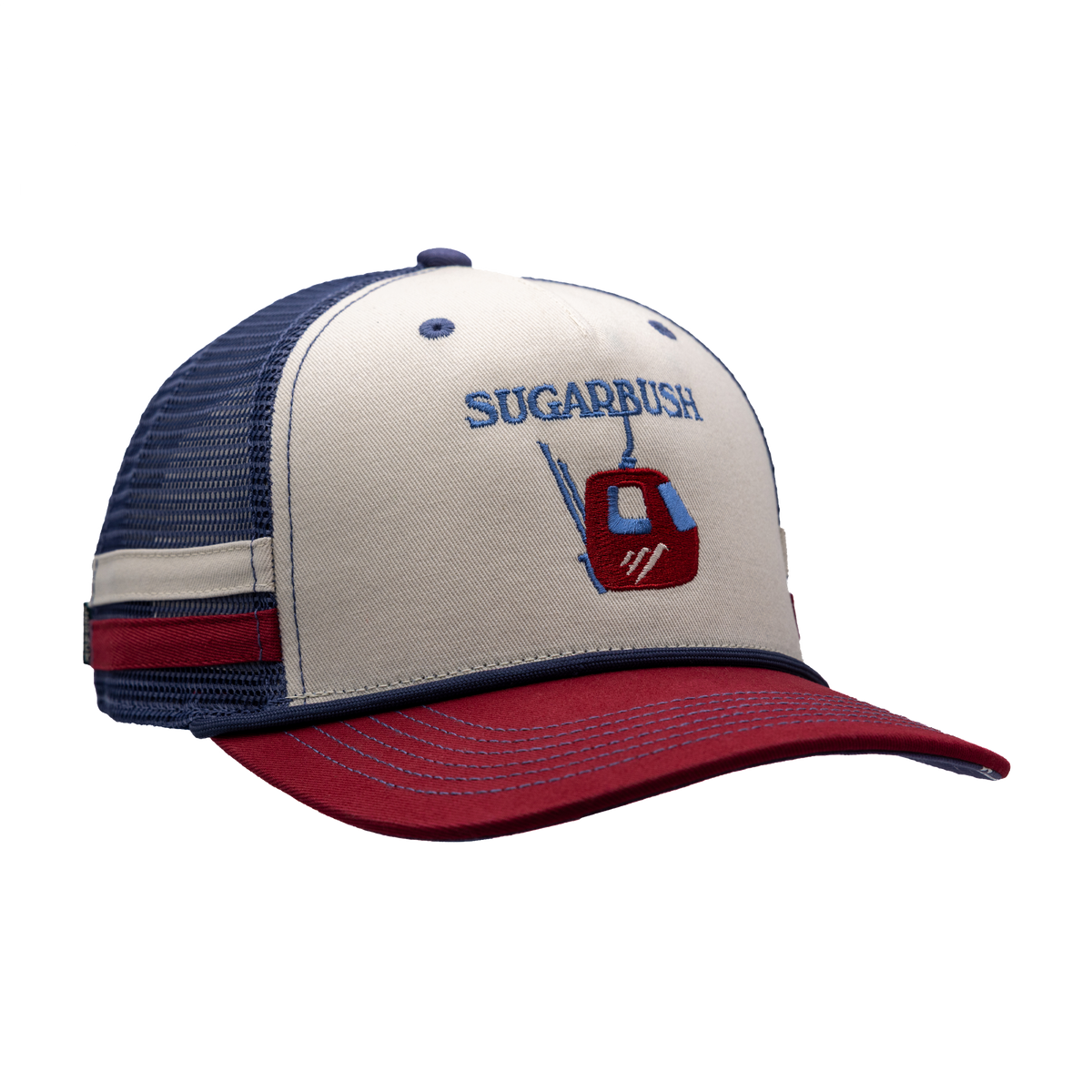 Sugarbush 2 bar Stone Cardinal Trucker Hat