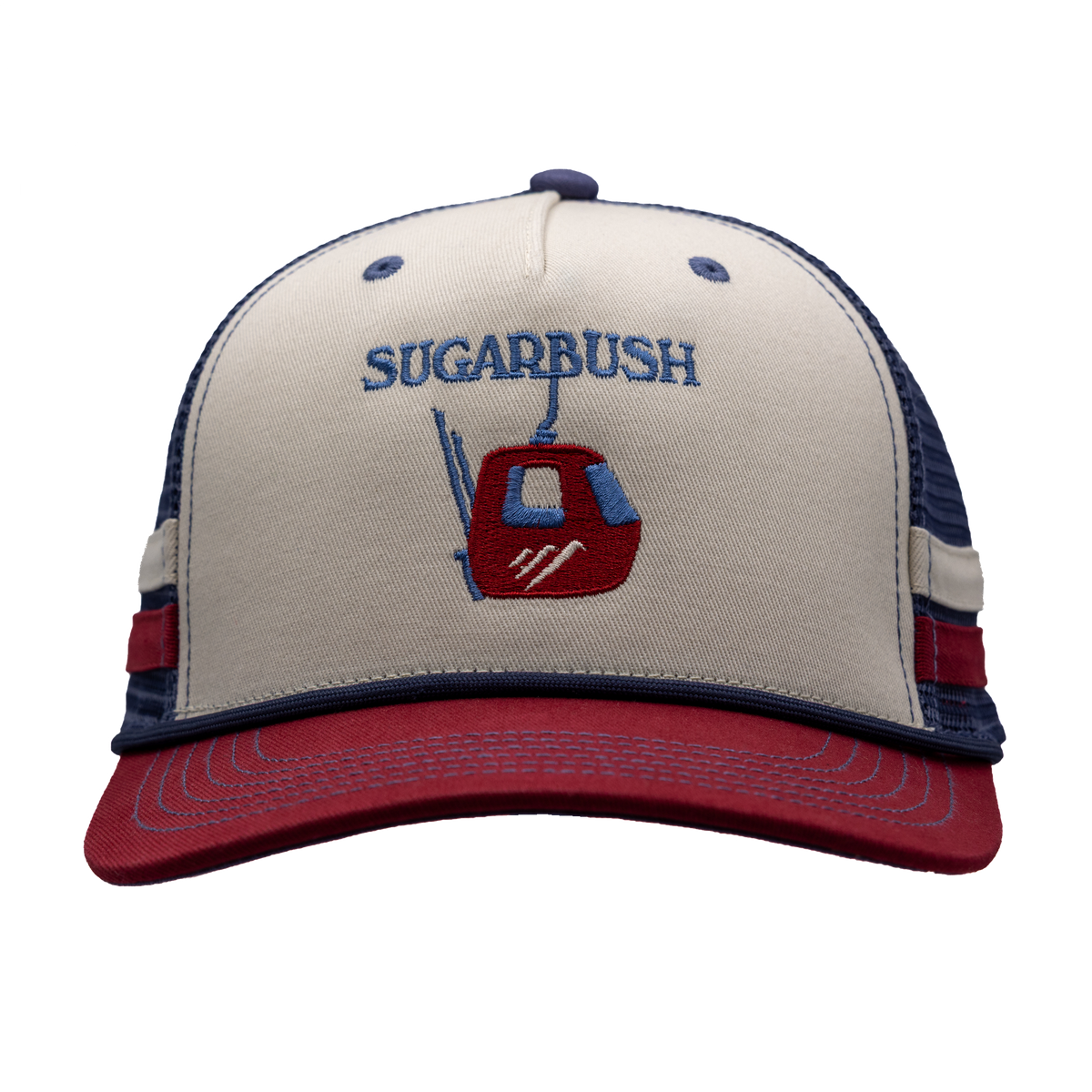 Sugarbush 2 bar Stone Cardinal Trucker Hat