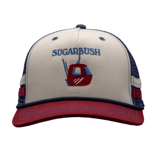 Sugarbush 2 bar Stone Cardinal Trucker Hat