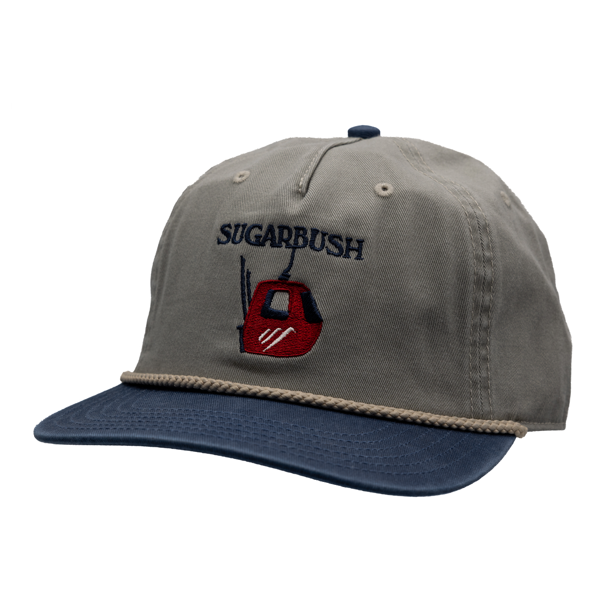 Sugarbush Skully Pepple and Navy Ball Cap w Curved Brim
