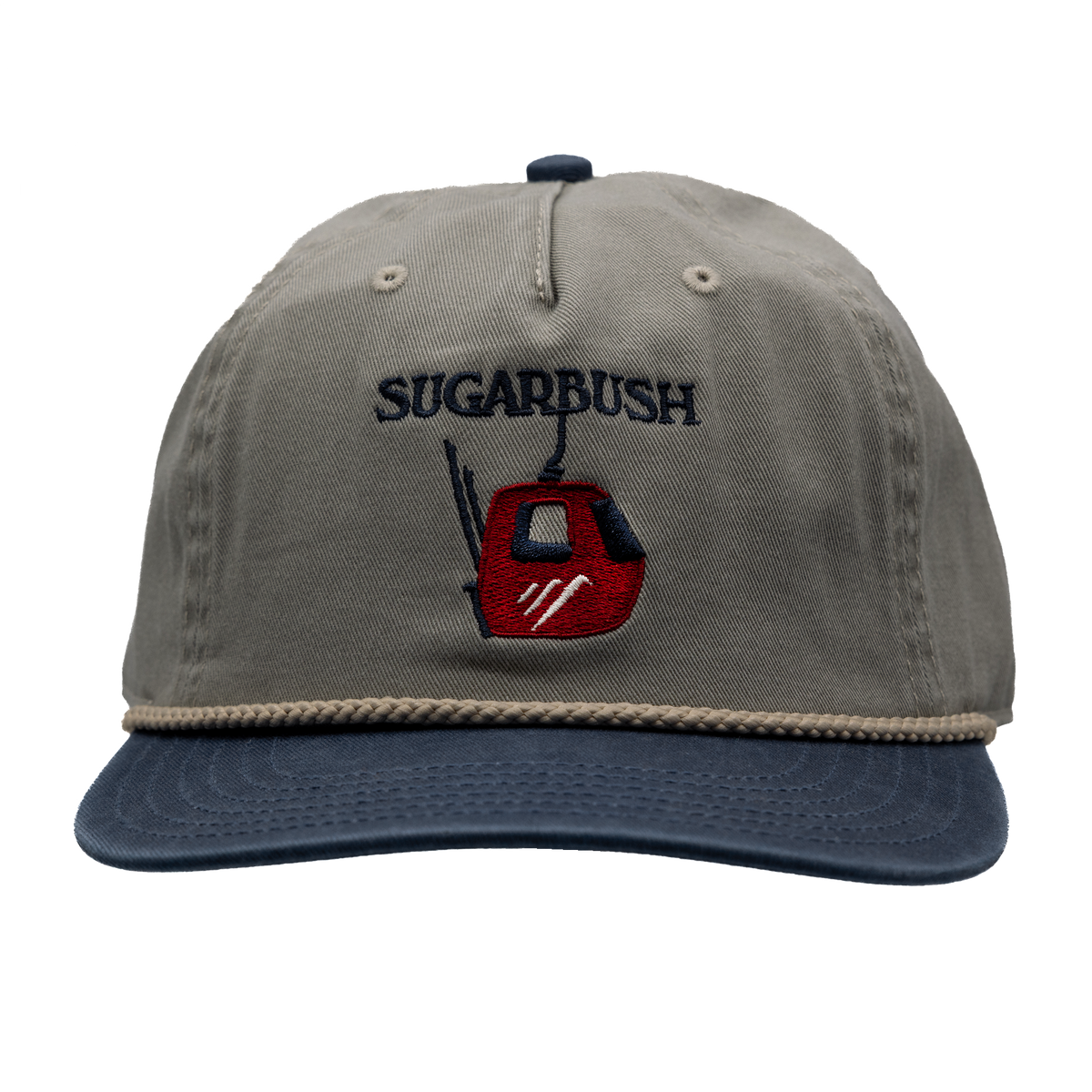 Sugarbush Skully Pepple and Navy Ball Cap w Curved Brim