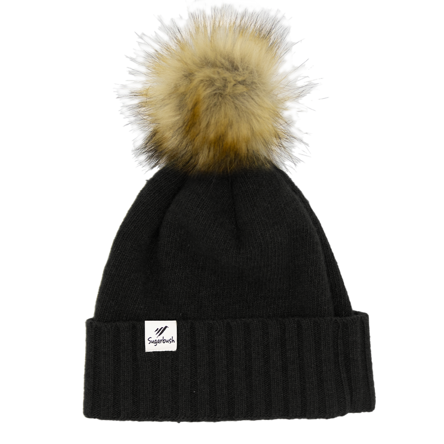 Sugarbush Knit Hat Mackay Pom Black