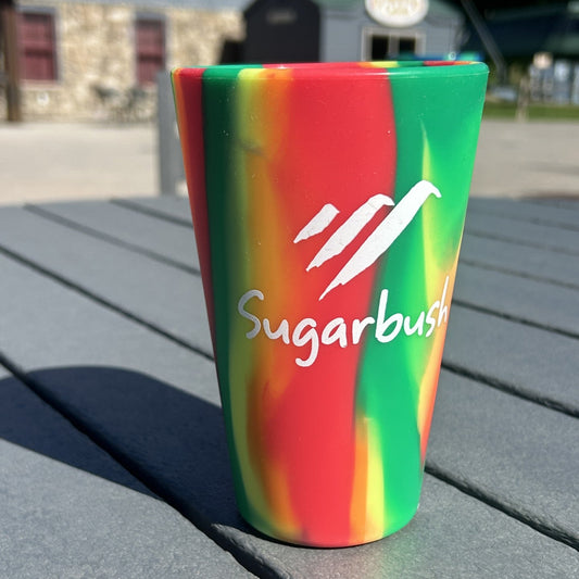 Sugarbush Silicone 16 oz. Pint Glass Hibiscus