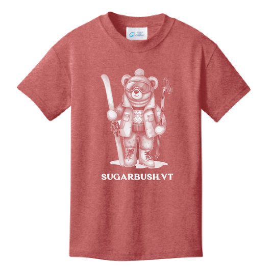 Youth Bear Ski Short Sleeve T-shirt