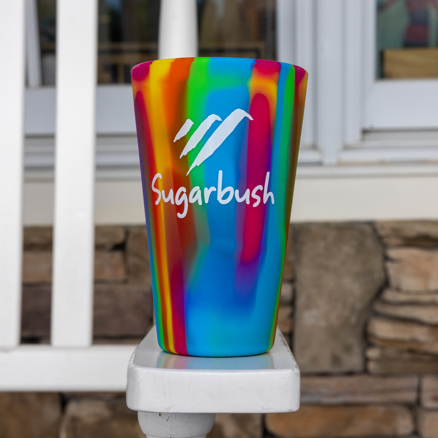 Sugarbush Silicone 16 oz. Pint Glass Hippy Hop