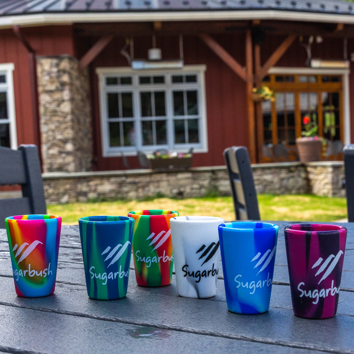 Sugarbush Silicone 1.5 oz Shot Glasses in 6 colors