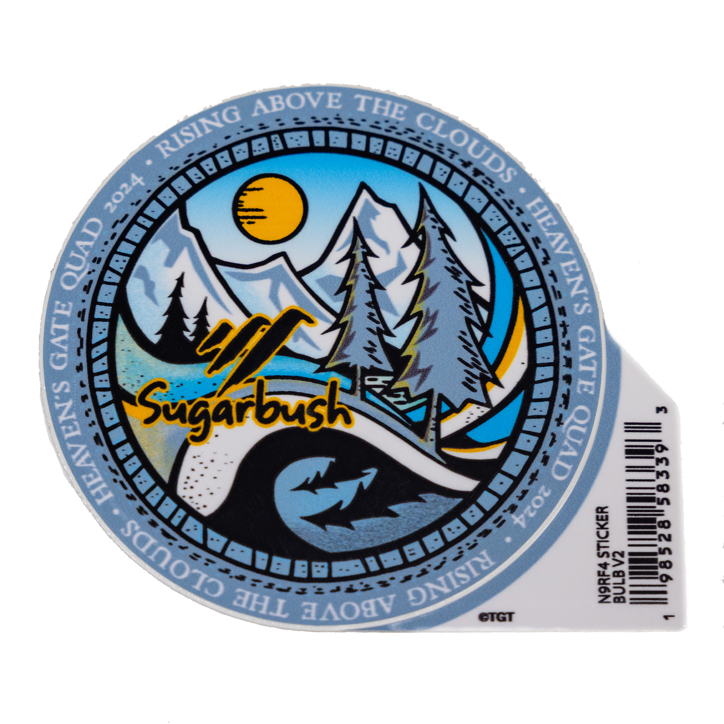 Rising above the clouds sticker Heaven's Gate 2024