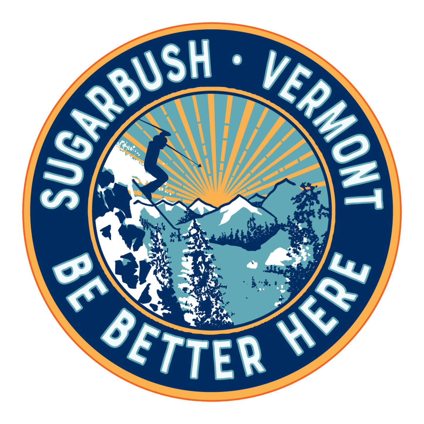 Sugarbush Be Better Here Flying High Sticker