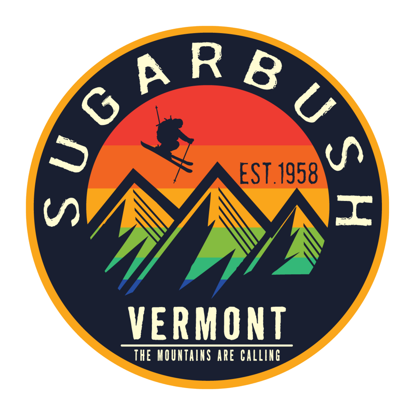 Sugarbush Vermont Vivid Sight Sticker