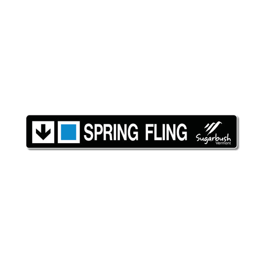 Spring Fling Trail Sign